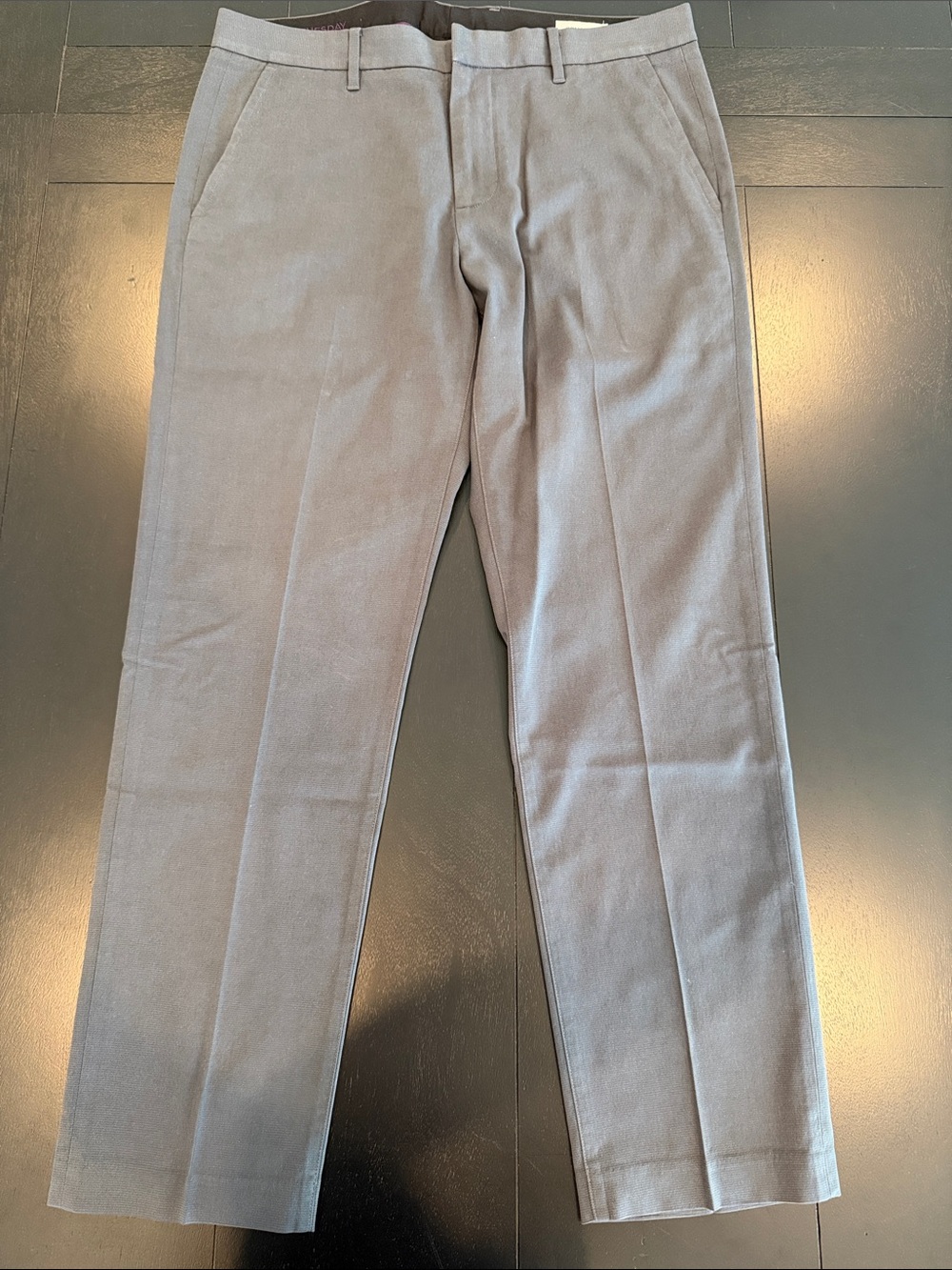 Bonobos Slim Fit “Tuesday” Weekday Warrior Easy Care Dress Pants - Grey - 33x30